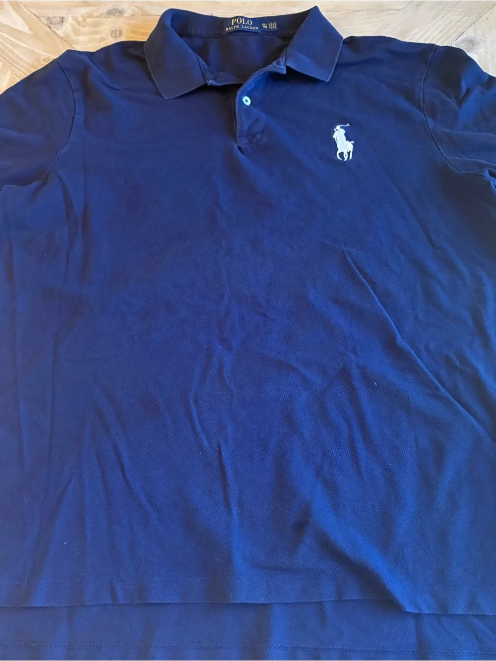 Ralph Lauren Men’s Polo Shirt in Navy with White Logo